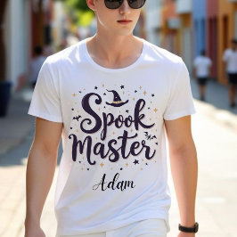 Eleganter "Spook Master" Name Halloween Kalligrafi Sweatshirt