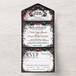 Eleganter Spritzer "Gemeinsam mit" MENU All In One Einladung