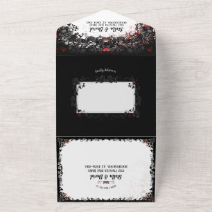 Eleganter Spritzer Halloween - zusammen mit All In One Einladung