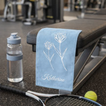 Eleganter staubblauer einfacher Blumen-Sport