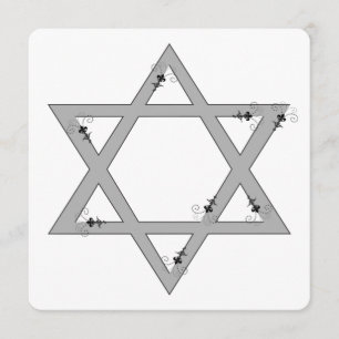 eleganter Stern von David Einladung