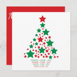 Eleganter Sternbaum Einladung