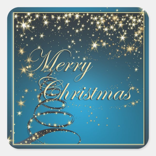 Eleganter Sticker für die Weihnachtsmagie (Vorderseite)