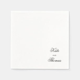 Eleganter stilvoller Chic Modern Simple Minimalist Serviette