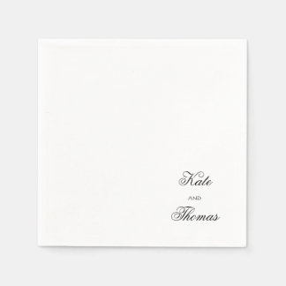 Eleganter stilvoller Chic Modern Simple Minimalist Serviette