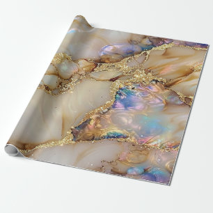 Eleganter stilvoller Goldglitter Schwarz Burgunder Geschenkpapier