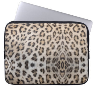 Eleganter stilvoller Leopard Gepard Fell Tierdruck Laptopschutzhülle