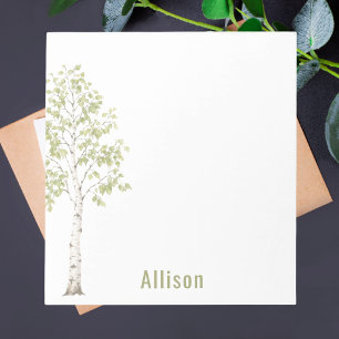 Eleganter Stilvoller Moderner Trendiger Baum Notizblock