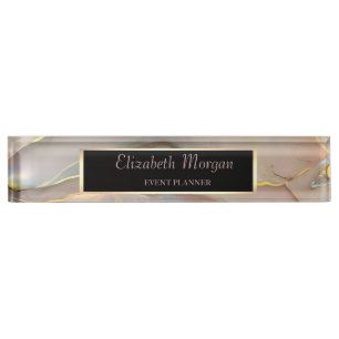 Eleganter stilvoller Rahmen Opal Namensplakette