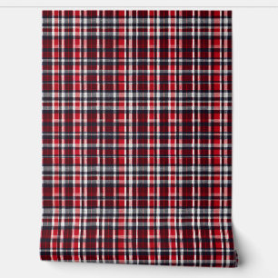 Eleganter, stilvoller Tartan Karierter Karo Gemust Tapete