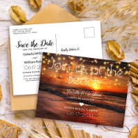 Eleganter Strand-Sommer Save the Date Wedding