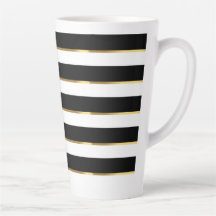 Eleganter Streifen schwarz-weiß