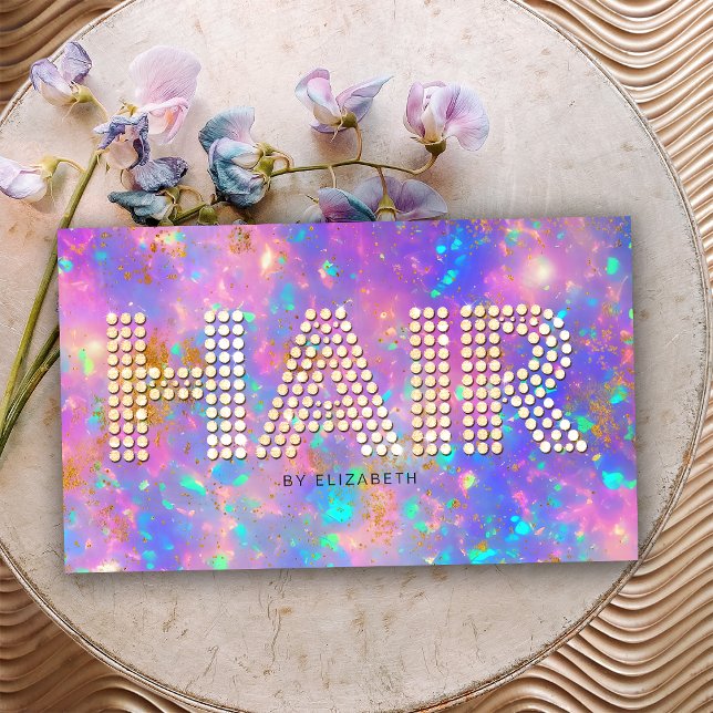 Eleganter Stylish Diamonds Gold Fire Opal Stone Visitenkarte (Front)