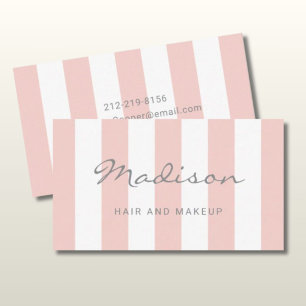 Eleganter Stylist Haar & Make-up Rosé Visitenkarte