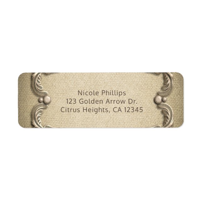 Eleganter Südcharme Rustic Burlap Lace Wedding (Vorne)