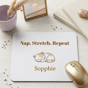 Eleganter Süßer Katzenliebhaber Trendiger Klassisc Mousepad