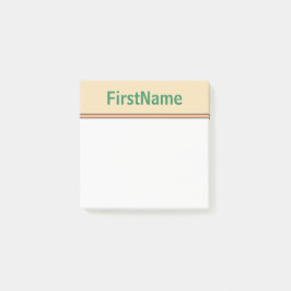 Eleganter TAN-Hintergrund und Meergrün-mutiger Post-it Klebezettel