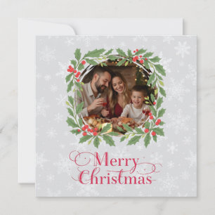 Eleganter Tannenkränze Frohe Weihnachten Foto