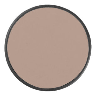 Eleganter Taupe Round Untersetzer - Minimalistisch Eishockey Puck