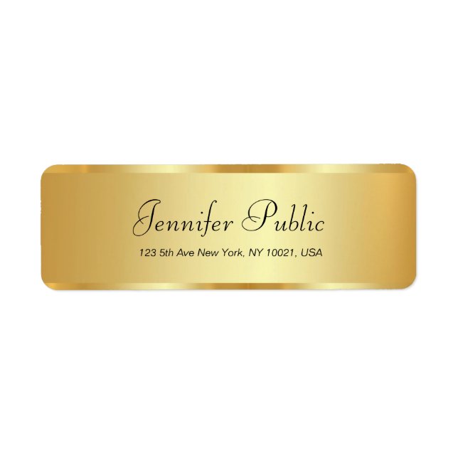 Eleganter Template Calligraphy Script Glamour Gold (Vorne)