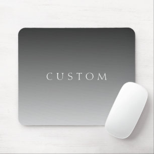 Eleganter Text auf einfachem modernen grauen Ombre Mousepad