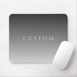 Eleganter Text über einfaches, modernes Grau Ombre Mousepad