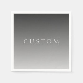 Eleganter Text über einfaches, modernes Grau Ombre Serviette