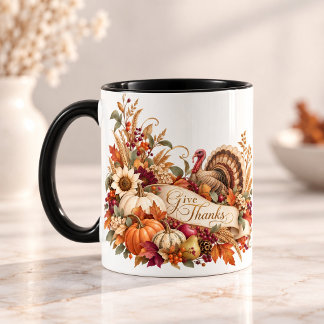 Eleganter Thanksgiving-Becher | Dank geben Tasse