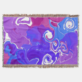 Eleganter Throw Blanket Marmor Stil. Decke