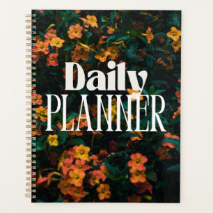 Eleganter tiefer floraler "Tagesplaner" Planer