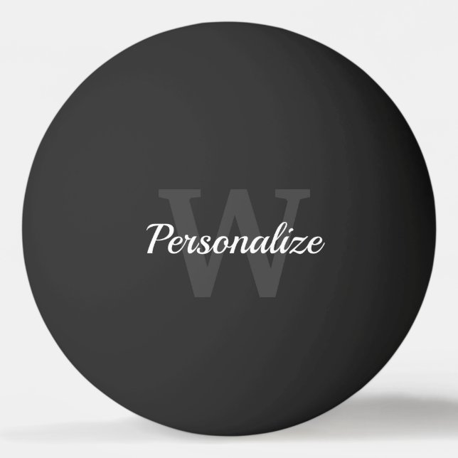 Eleganter Tischtennis aus Schwarz und Weiß-individ Tischtennisball (Vorderseite)