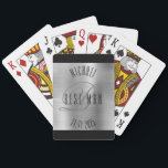 Eleganter Trauzeuge Monogram Wedding Spielkarten<br><div class="desc">Machen Sie Ihre eigenen Karten. Personalisieren Sie dieses Design mit Ihrem eigenen Text. Sie können dieses Design weiter anpassen,  indem Sie den Link "Weitere Anpassung" auswählen,  falls gewünscht.</div>