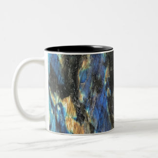 Eleganter Trendy Chic Labradorite Crystal Stone Zweifarbige Tasse