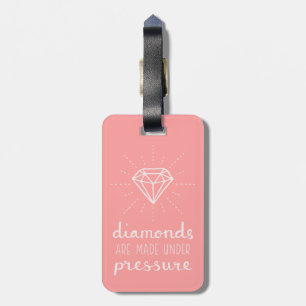 Eleganter Trendy Diamond Quote Gepäckanhänger