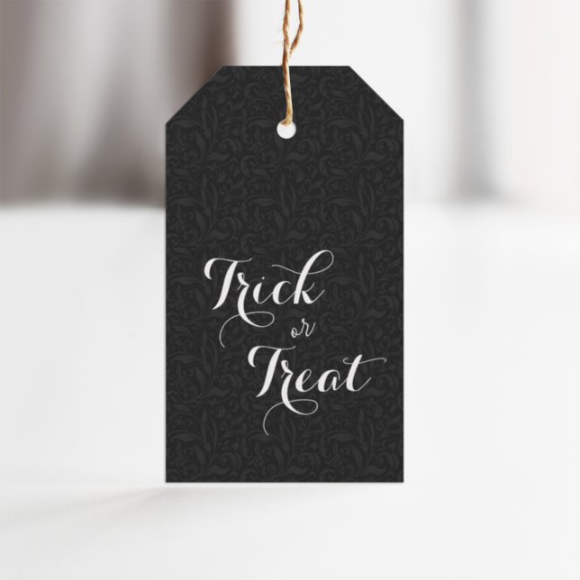 Eleganter Trick oder Treat Halloween Geschenkanhänger (Von Creator hochgeladen)