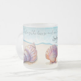 Eleganter tropischer Strand Seashells Pearls Nauti Mattglastasse
