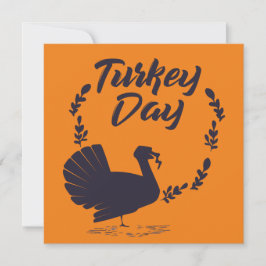Eleganter Türkischer Tag mit Blätter Einladung