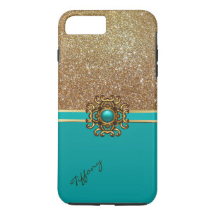 Eleganter Turquoise und Gold iPhone 7 Plus Fall Case-Mate iPhone Hülle
