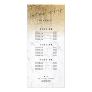 eleganter Typografie-Marmor schicke Goldfolie ombr Werbekarte