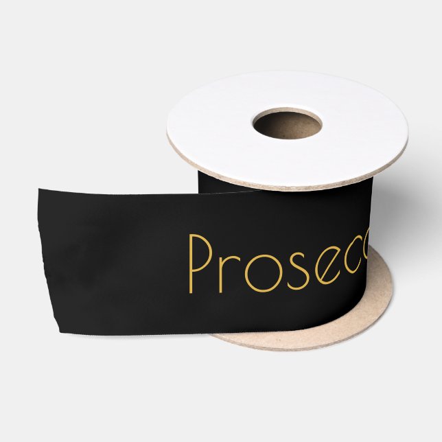 Eleganter Typografy Pop Fizz Clink Birthday Satinband (Spule)