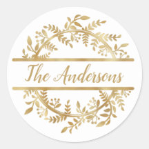 Eleganter Umschlag Aufkleber für Weinleder