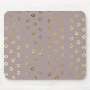 Eleganter und Girly Imitat-GoldGlitzer punktiert Mousepad