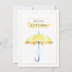 Eleganter und künstlerischer Goldener Herbstschirm