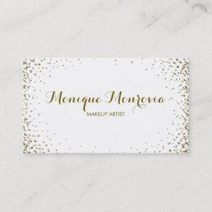 Eleganter und moderner Goldconfetti-Glitzer Visitenkarte