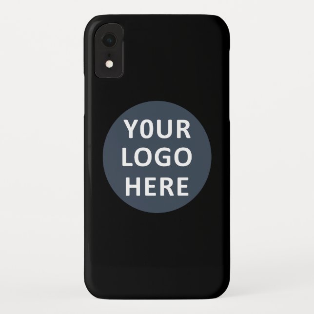 Eleganter und sanfter schwarzer QR-Code Case-Mate iPhone Hülle (Rückseite)