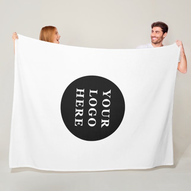 Eleganter und sanfter schwarzer QR-Code Fleecedecke (Beispiel)