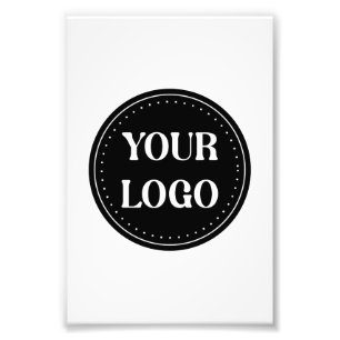 Eleganter und sanfter schwarzer QR-Code Fotodruck