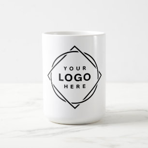 Eleganter und sanfter schwarzer QR-Code Kaffeetasse