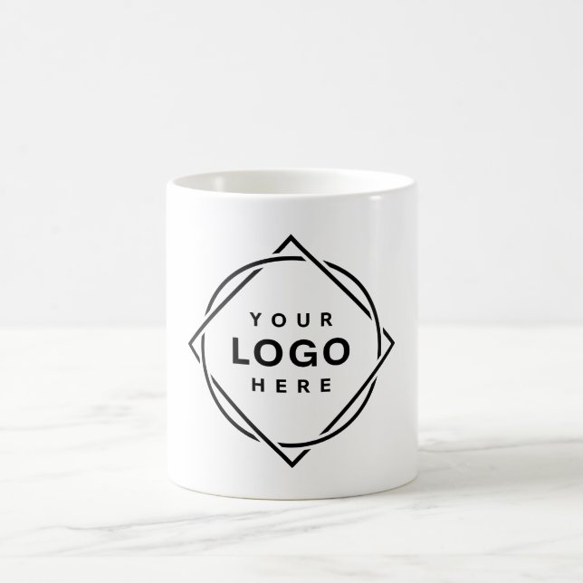 Eleganter und sanfter schwarzer QR-Code Kaffeetasse (Mittel)