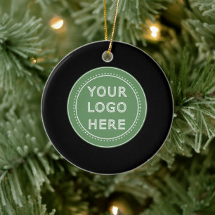 Eleganter und sanfter schwarzer QR-Code Keramik Ornament